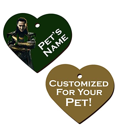 Udesignusa Double Sided Pet Id Dog Tags | Personalized For Your Pet (Loki, Heart Shaped) #TOP25