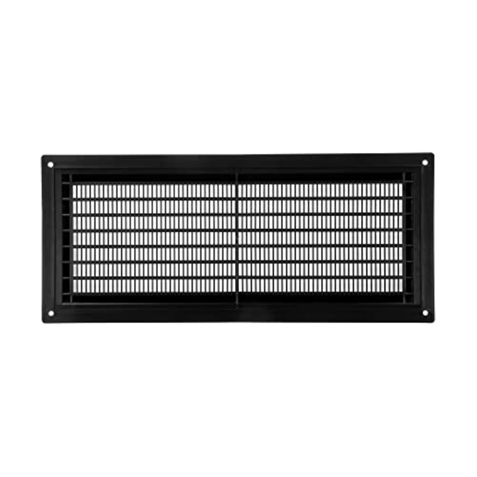 Black Plastic Air Return Cover, Rectangular Ventilation Register