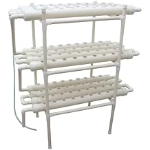 INTBUYING Hydroponics Growing System 108 Holes 12 Pipes 3 Layer Plant Site Grow Kit Hydroponic Gardending System Horizontal Diameter of The Growing Pipe 2.5