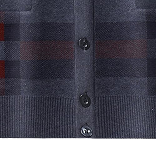Men's Buttons V-Neck Slim Fit Sweater Wool Blend Long Sleeve Cardigan Classic Casual Fashion Sweaters4