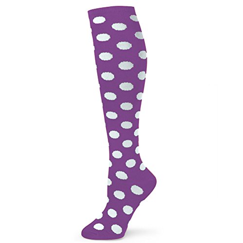 Spotlight Hosiery Elite Quality Colorful Soft Cotton Women's Polka Dots Knee High Socks
