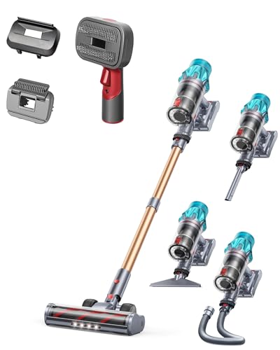 Fieety V7 Cordless Vacuum + Pet Grooming Brush