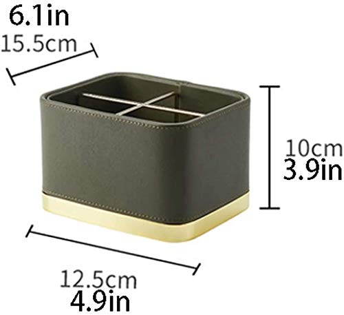 Portapenne Portapenne Multifunzionale in Pelle, portapenne a 4 Scomparti e Scatola portaoggetti per Forniture Desktop di Base