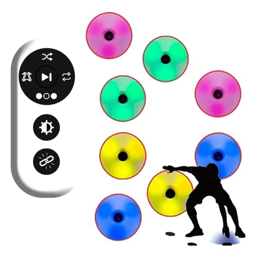 Luci per allenamento agilità, con telecomando, 4 modalità, per allenare la coordinazione occhio-mano, per migliorare la velocità, attrezzatura sportiva per il fitness