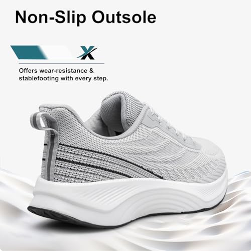 Image of BQQ Men's Walking Shoes Lightweight Breathable Running Sneakers Comfortable Tennis Athletic Shoes for Gym, Workout & Daily Wear