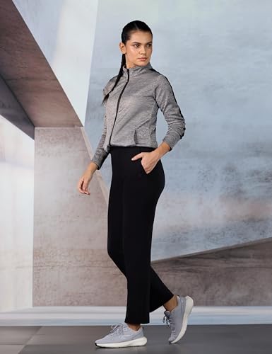 Image of Jockey 1302 Women Super Combed Cotton Elastane Stretch Relaxed Fit Trackpants with Side Pockets