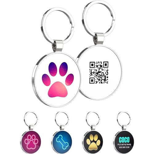 Médaille pour chien personnalisée haut de gamme avec identification QR durable