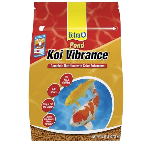 TetraPond Koi Vibrance, Soft Sticks, Easy to Digest Floating Pond Food, 8.27 lbs