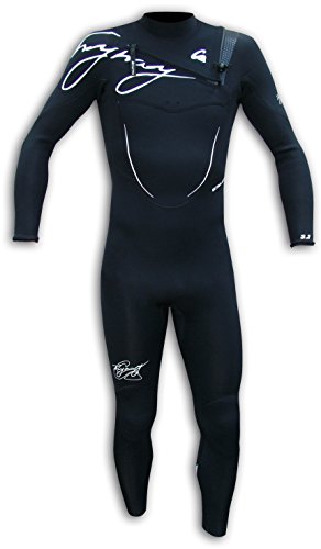 Kynay - Integral de Neopreno elástico 3/2mm Front Zip, Talla l, Color Negro