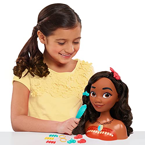 Disney Princess Moana Stying Head, 14-Pieces, By Just Play #TOP1