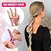 VARMDUKKE 2 PCS Elastic Spiral Hair Ties for Long Hair, 25