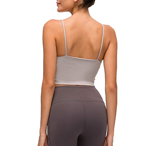 Image of Lemedy Women Padded Sports Bra Fitness Workout Running Shirts Yoga Tank Top