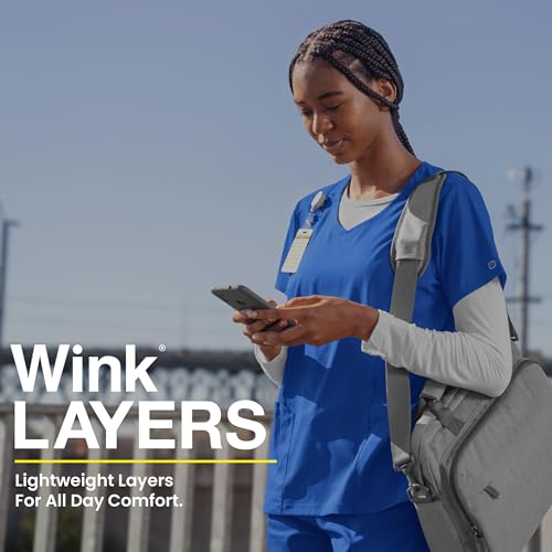 WonderWink Layers Women’s Silky Long Sleeve Tee — Navy, 2X - Thumbnail 6
