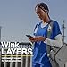 Wink Layers Scrubs for Women, Long Sleeve Silky Tee