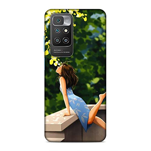 Image of Printed Mobile Back Hard Case Cover for Xiaomi Redmi 10 Prime | Cute Girl, Sunshine, Cute Dress, Lovely Day-2193