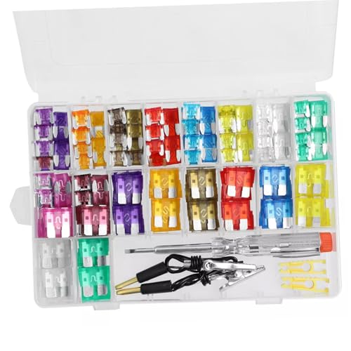 Kit de fusibles automotrices Amosfun 300 piezas con probador y resistencia a alta temperatura para autos, camiones, Rvs y barcos miniatura 4
