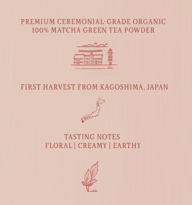Ceremonia Matcha Green Tea Powder Ultra Premium Ceremonial Grade 1 0 oz 30g First Harvest from Kagoshima Japan — view 4