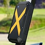 ShellHome Wireless Jobsite Speaker, Magnetic Portable Bluetooth Golf Speaker, Hands-Free Calls, 30H Battery Stereo Sound TWS for Golf Accessories, Camping, Outdoor, (Yellow)