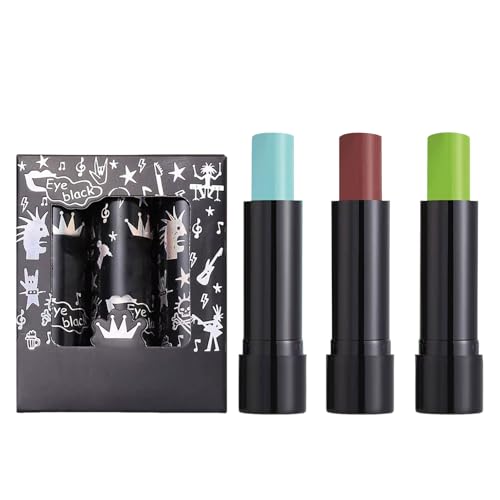 口紅 コスプレ 人気 リップスティック 3pcs 長持ち リップグロス カラー リップ 黒 紫 緑 青 口紅 長時間持続 ベルベット リップティント 可愛い リップカラー マスク つかない レッド メイクアップ 舞台用 ハロウィン(D)