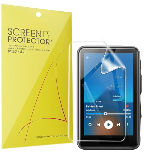 Lamshaw Compatible for HiBy R1 Screen Protector, [6 Pack] Full Coverage TPU Clear Film Compatible for HiBy R1 HiFi MP3 Player (6 Pack)