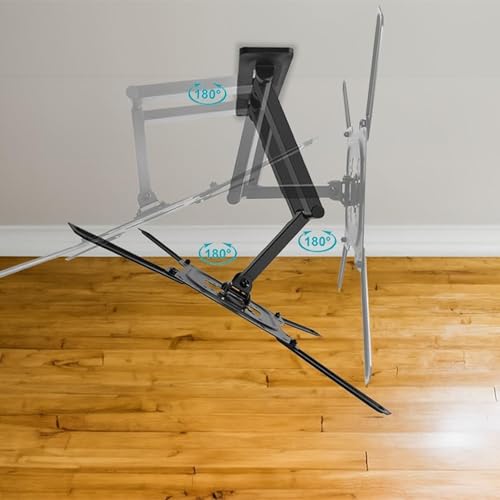 GPlus+ TV Wall Mount Full Motion for Most 23-65 Inch TVs, Premium TV Wall Mount with Perfect Center Design on Single Stud Articulating Mount Max VESA 400x400mm up to 77 LBS/35Kg, LPA81-441 by G PLUS+ - Used condition - Image 7