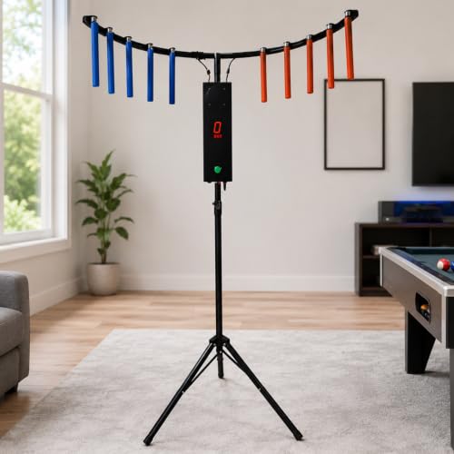 Reflex Training Game, 10-Rod Falling Stick Reaction Challenge Black