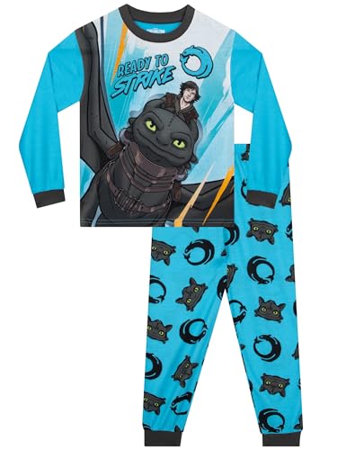 How To Train Your Dragon Pajamas Long Sleeve Boys Pajamas Fun Boys Pjs Dragon Kids Pajama Set Blue 8