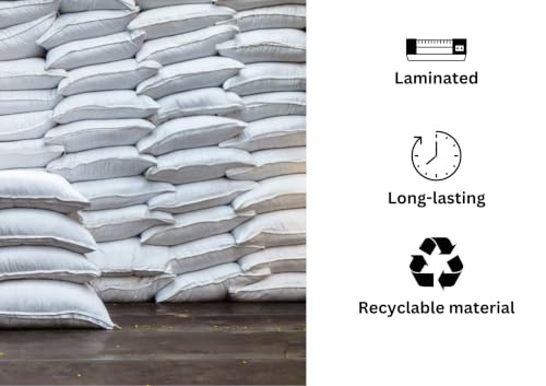 Image of VETAS Empty HDPE White Bag, Bori, Bora for Multipurpose Packing (Set of 10 Pieces)