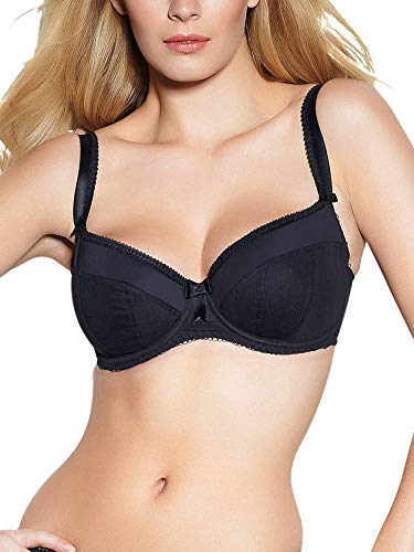 Freya Lauren Women`s Underwire Padded Half Cup Bra, Freya-AA4821, 32FF, Black Freya Lauren Women`s Underwire Padded Half Cup Bra, Freya-AA4821, 32FF, Black