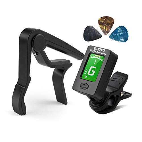 BROTOU Guitar Tuner Clip-On Tuner Digital Electronic Tuner Acoustic with LCD Display
