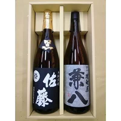 Amazon.co.jp: 焼酎ギフト 兼八 佐藤黒 1800ml 2本セット : 食品・飲料