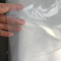 300 cm x 400 cm große Polyethylen-Kunststofffolie, 1100 g verdickte, transparente Kunststofffolie, wasserdichte Polyethylen-Abdeckfolie für Gartenarbeit und Schutz von Bauschutt – Ansicht 2