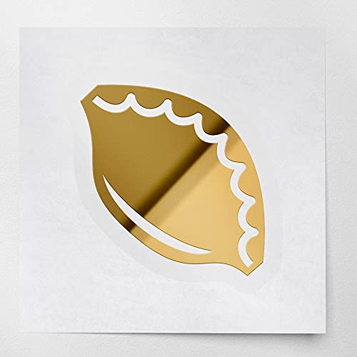 Decal Stickers of Dumpling (Metallic Gold) (Set of 2) Luxury Weatherproof Vinyl Decal Stickers for Laptop Desktop Smartphone Car Dirt Bike Wall Room Mason Jar Bathtub Door - ANDVER1e37423GO_1123