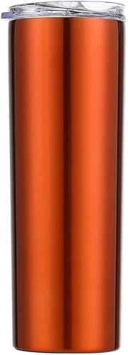 Miniatura 8 de Vaso de vino de acero inoxidable de 20 onzas con tapa, botella de agua aislada sin tallo, taza de vino para cerveza, té, café, bebidas, champán (C33)