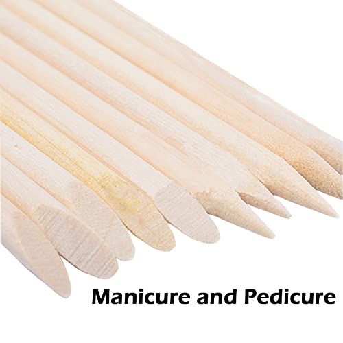 Fiezkaa 200Pcs Orange Sticks For Nails, Wooden Cuticle Sticks For Nail Cleaning, Double Sided Disposable Cuticle Pusher Bulk, Orangewood Nail Sticks For Nail Polish, Manicure Supplies Pedicure Tool #TOP2