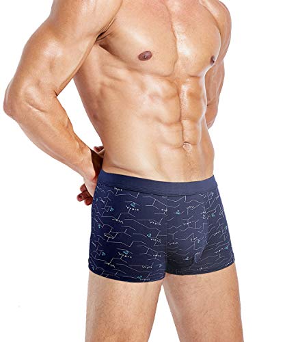 Youlehe Men's Underwear Soft Bamboo Boxer Briefs Stretch Trunks Pack (As1, Alpha, M, Regular, Regular, 8 Pack 016) #TOP2