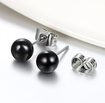 Candyfancy Slanke en hypoallergene titanium bal oorknopjes - een tijdloos accessoire met modern minimalistisch ontwerp voor dagelijkse elegantie, 2MM, Titanium, Geen edelsteen