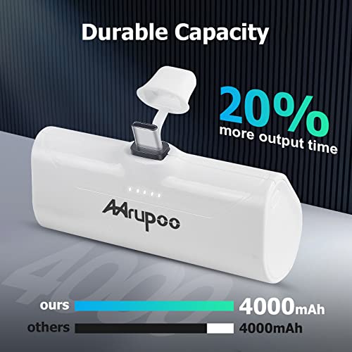 Mrupoo Portable Charger 4000Mah Power Bank Mini Portable Power Bank Usb-C For Android Phones, Compatable With Samsung Galaxy 20/21/22/23 Series #TOP2