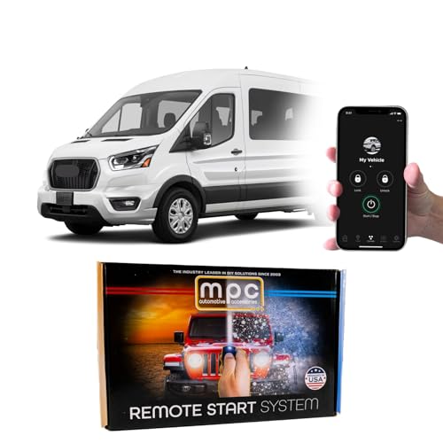 MPC Complete Smartphone Activated Remote Start Kit Compatible with Ford Transit-350 2022-2023 - Firmware Preloaded