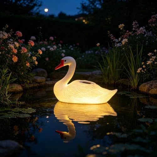 Luces solares flotantes para piscina y estanques exteriores con sensor inteligente de luz 2
