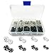 Produktbild Druckknöpfe 80 Sätze, Druckknöpfe zum annähen, Druckknöpfe metall, Snaps schwarz, für Geldbörse Handtasche Kleidung Nähen Handwerk DIY Lieferung (0.75cm, 0.85cm, 1cm, 1.2cm)