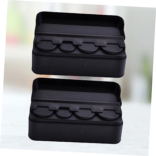 Soporte para Monedas para Carro 2 Piezas Negro miniatura 3