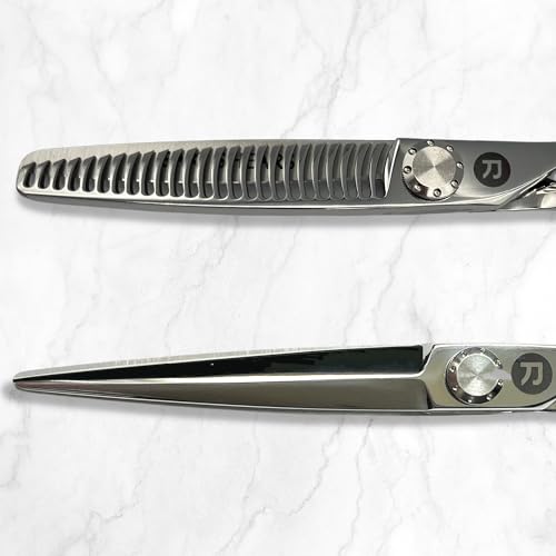 Saki Shears Tanto - Professional 6.5" Hair Cutting Scissors Set Includes Thinning Shears and Leather Case - Image 6