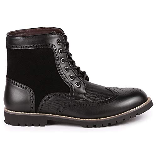 Metrocharm MC304 Men's Lace Up Wing Tip Oxford Boot2
