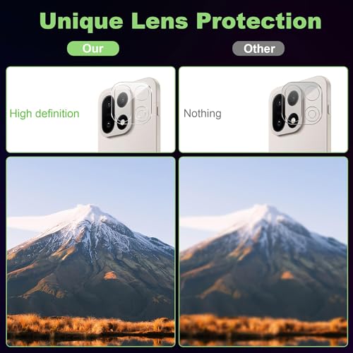 Image of PreCure For OnePlus 15 [2+2 Pieces] Tempered Glass Screen Protector + Lens Protector for Camera, 9H Hardness Screen Protector,[Bubble Free] [Anti-Scratch]