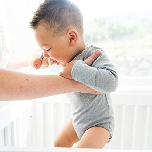 Baby Classic Bodysuit Set, 100% Cotton Boy Girl Unisex Onesie, 4 Pack - Image 6