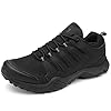 Grand Attack Men’s Waterproof Hiking Shoes Lightweight Approach Trekking Comfortable Backpacking Boots Non Slip Work Shoes Outdoor Camping Travel Sneakers