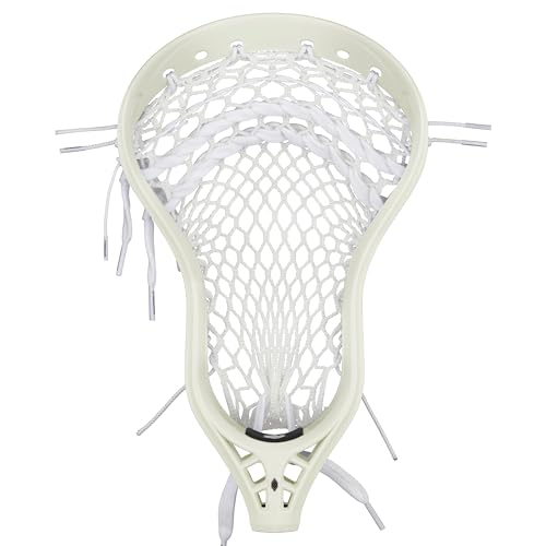 StringKing Men’s Mark 2D Defense Lacrosse Head Strung with Type 5s Mesh (Raw/White)