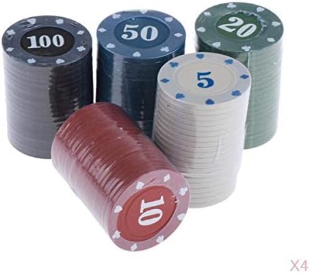 400Pcs 3.9cm Casino Poker Chips Set - Bright Colors, Distinct Numbers - Clay Material for Authentic Casino Experience - Perfect for Texas Holdem, Roulette, Blackjack - for