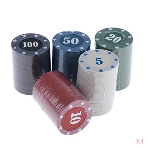 Set di 400 fiches da casinò da 3,9 cm, colori vivaci, numeri distinti, materiale argilloso per autentica esperienza di casinò, perfetto per Texas Holdem, roulette, blackjack